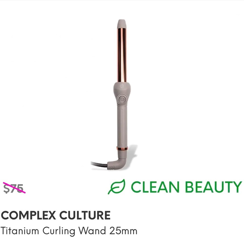 NWT Complex Culture Titanium Curling Wand 25 mm